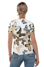 Load image into Gallery viewer, Rabble of Butterflies - Women&#39;s All Over Printed Half Sleeve T-Shirt
