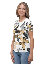 Load image into Gallery viewer, Rabble of Butterflies - Women&#39;s All Over Printed Half Sleeve T-Shirt
