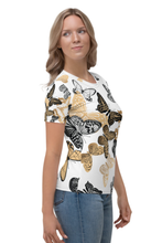 Load image into Gallery viewer, Rabble of Butterflies - Women&#39;s All Over Printed Half Sleeve T-Shirt
