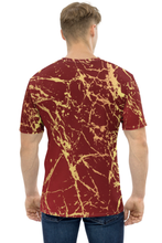 Load image into Gallery viewer, Red Stone Pattern - Men&#39;s All Over Printed Half Sleeve T-Shirt
