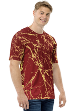 Load image into Gallery viewer, Red Stone Pattern - Men&#39;s All Over Printed Half Sleeve T-Shirt
