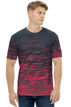 Load image into Gallery viewer, Red and Black Sport - Men&#39;s All Over Printed Half Sleeve T-Shirt
