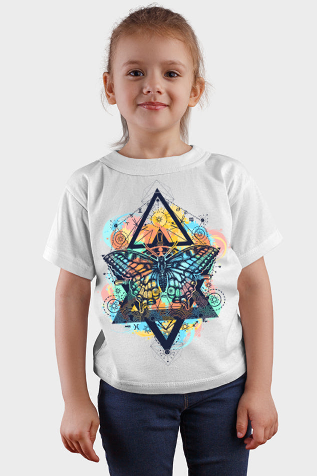 Resurrection Star Butterfly - Kid's Round Neck Half Sleeve T-Shirt