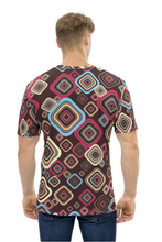 Load image into Gallery viewer, Retro Squares - Men&#39;s All Over Printed Half Sleeve T-Shirt
