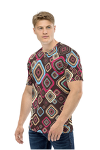 Load image into Gallery viewer, Retro Squares - Men&#39;s All Over Printed Half Sleeve T-Shirt
