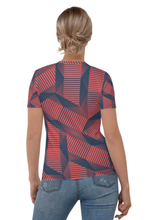 Load image into Gallery viewer, Rhythmic Pillar - Women&#39;s All Over Printed Half Sleeve T-Shirt
