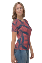 Load image into Gallery viewer, Rhythmic Pillar - Women&#39;s All Over Printed Half Sleeve T-Shirt
