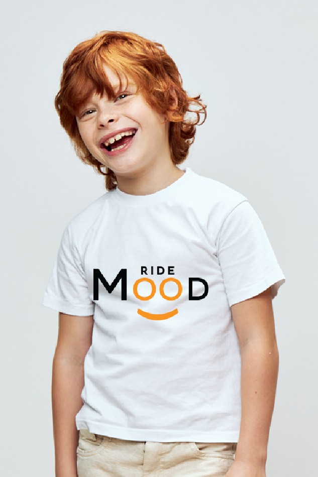 Ride Mood - Kid's Round Neck Half Sleeve T-Shirt