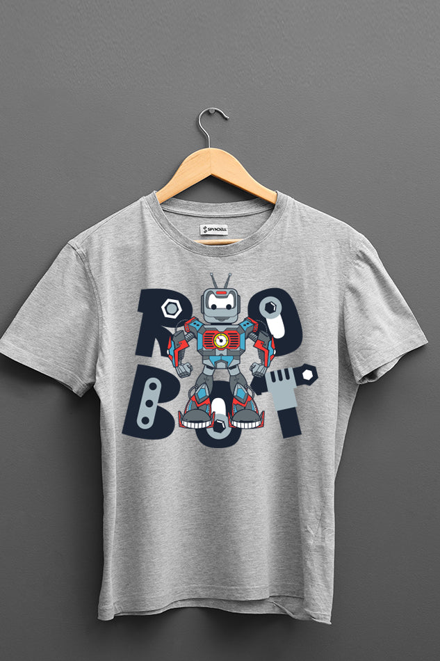 Robot - Kid's Round Neck Half Sleeve T-Shirt (Boy)