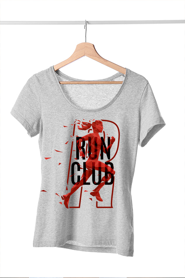 Run Club - Women's Round Neck Half Sleeve T-Shirt