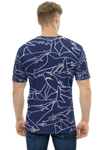 Load image into Gallery viewer, School of Shark - Men&#39;s All Over Printed Half Sleeve T-Shirt
