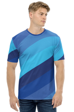 Load image into Gallery viewer, Shades of Blue - Men&#39;s All Over Printed Half Sleeve T-Shirt
