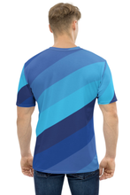 Load image into Gallery viewer, Shades of Blue - Men&#39;s All Over Printed Half Sleeve T-Shirt
