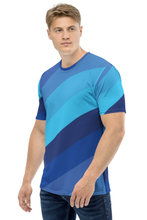 Load image into Gallery viewer, Shades of Blue - Men&#39;s All Over Printed Half Sleeve T-Shirt
