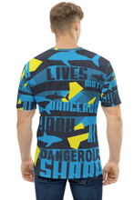 Load image into Gallery viewer, Shark Lives Matter - Men&#39;s All Over Printed Half Sleeve T-Shirt
