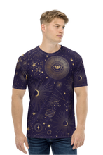 Load image into Gallery viewer, Solar System Pattern - Men&#39;s All Over Printed Half Sleeve T-Shirt
