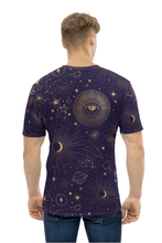 Load image into Gallery viewer, Solar System Pattern - Men&#39;s All Over Printed Half Sleeve T-Shirt
