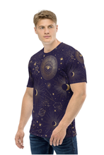 Load image into Gallery viewer, Solar System Pattern - Men&#39;s All Over Printed Half Sleeve T-Shirt
