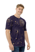 Load image into Gallery viewer, Solar System Pattern - Men&#39;s All Over Printed Half Sleeve T-Shirt
