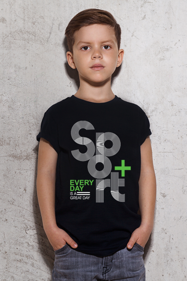 Positive Sport Everyday - Kid's Round Neck Half Sleeve T-Shirt