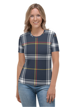 Load image into Gallery viewer, Tartan Square Pattern - Women&#39;s All Over Printed Half Sleeve T-Shirt
