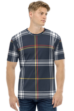 Load image into Gallery viewer, Tartan Square Pattern - Men&#39;s All Over Printed Half Sleeve T-Shirt
