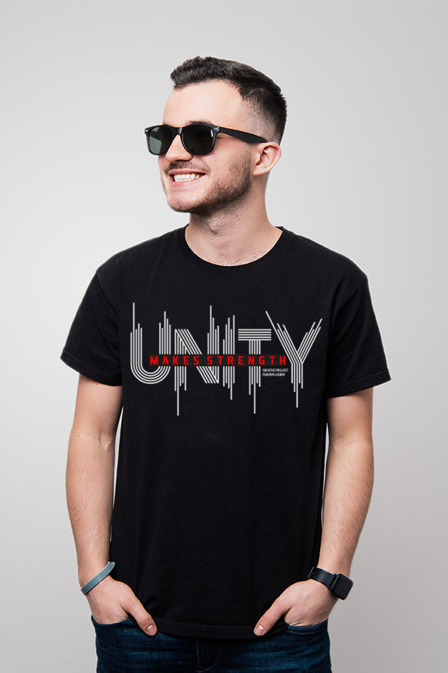 Unity Makes Strength - Men's Round Neck Half Sleeve T-Shirt