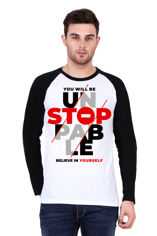 Unstoppable - Men's Raglan Full Sleeve T-Shirt