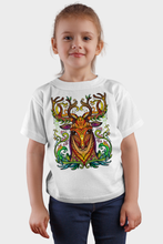Load image into Gallery viewer, Vibrant Stag - Kid&#39;s Round Neck Half Sleeve T-Shirt
