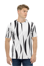 Load image into Gallery viewer, White Tiger Stripes - Men&#39;s All Over Printed Half Sleeve T-Shirt
