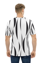 Load image into Gallery viewer, White Tiger Stripes - Men&#39;s All Over Printed Half Sleeve T-Shirt
