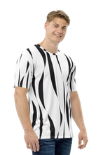 Load image into Gallery viewer, White Tiger Stripes - Men&#39;s All Over Printed Half Sleeve T-Shirt
