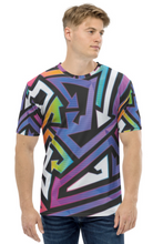 Load image into Gallery viewer, Zig Zag Arrow - Men&#39;s All Over Printed Half Sleeve T-Shirt
