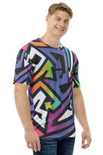 Load image into Gallery viewer, Zig Zag Arrow - Men&#39;s All Over Printed Half Sleeve T-Shirt
